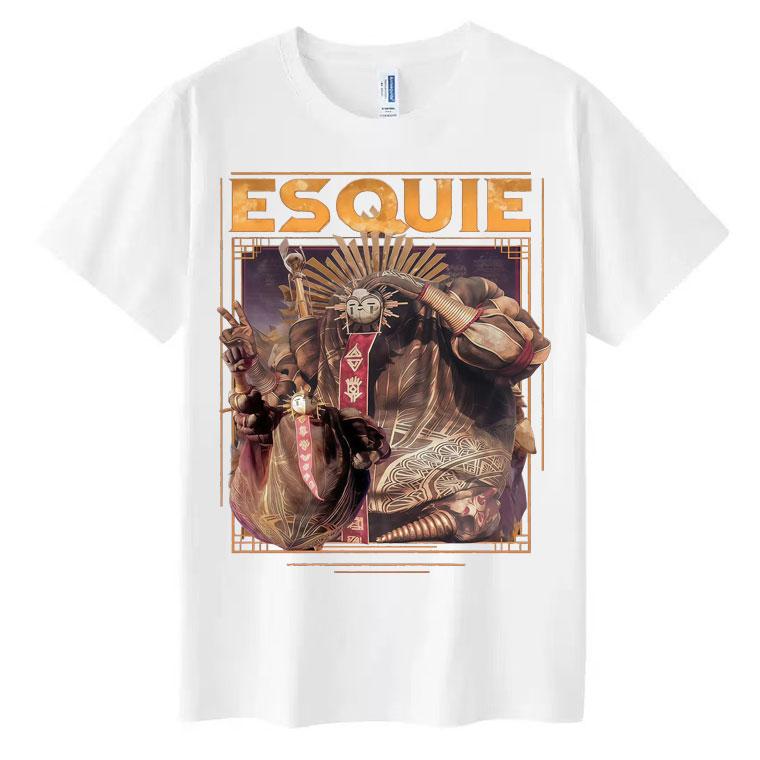 Esquiu Clair Obscur Expedition 33 Aesthetic Tee Shirt Novelty Cotton Oversized T Shirts Harajuku High Quality TShirts Teenagers
