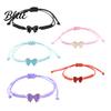 Adjustable Friendship Bracelet Bow Braided String Rope Handcrafted Fashionable Wrist