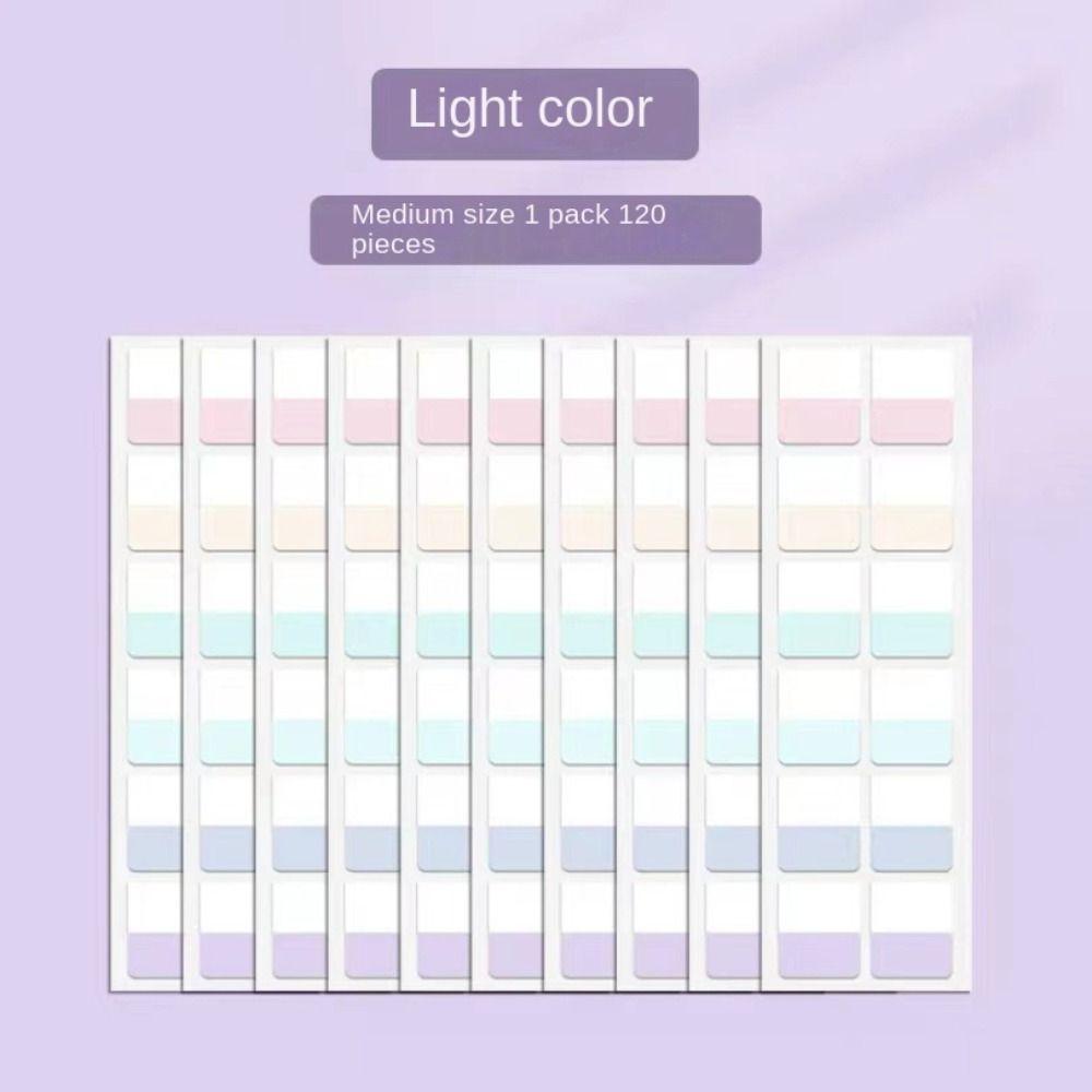Writable Writable File Tabs Transparent Morandi Colors Index Stickers Sticky Index Tabs  Notebook