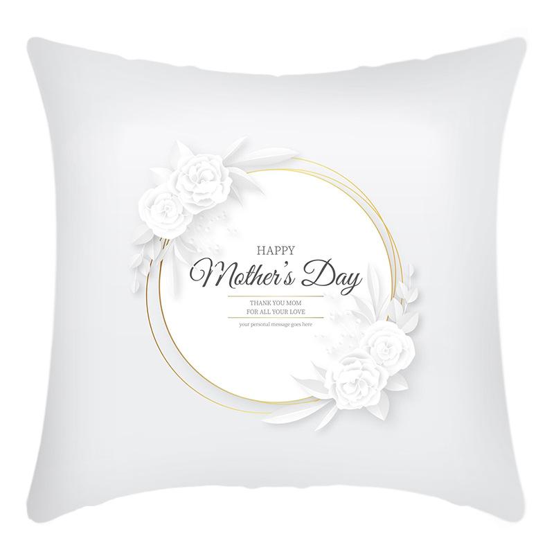 

Nordic Mother s Day Short Plush Cushion Pillow Cover 45 * 45Cm pillowcase