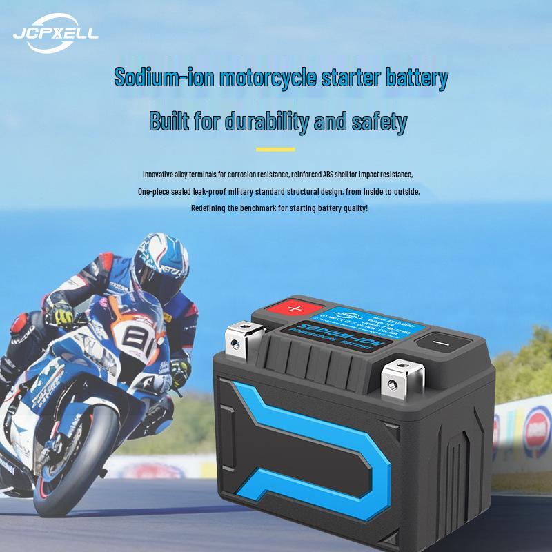 12V Sodium-ion Motorcycle Starter Battery for YTX4L-BS Replacement - Long Life, Maintenance-Free