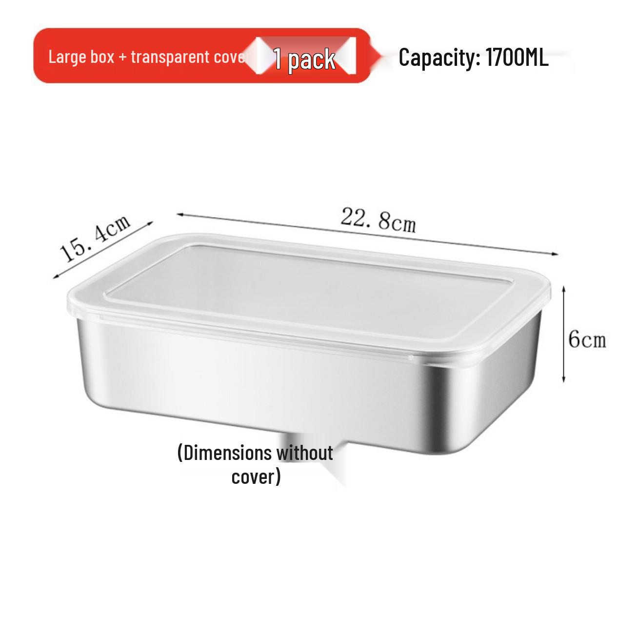 

Контейнер для хранения продуктов из нержавеющей стали с крышкой - Полотенцесушитель и безопасный для холодильника квадратный контейнер