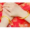 Rockyu Bracelet for Men and 18K Gold Luxury Simple Buddhist Heart Engraved Popular for Gifts Women, Plated, Gold, Bangle, Scriptures, Sutra, Bracelet,