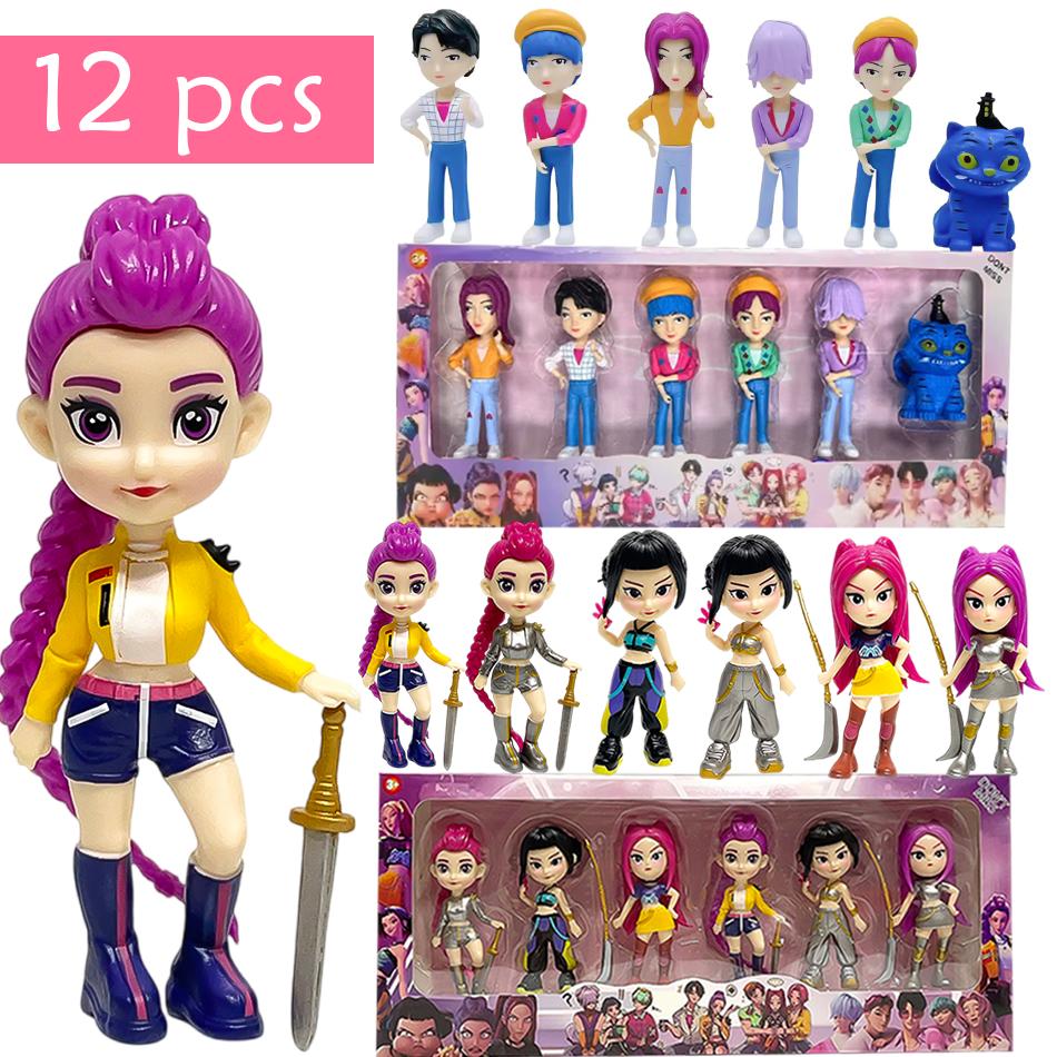 NEUE Hexe Jägerin Squad Rumi Zoe Mira Anime Polyvinylchlorid Charakter Sammlung Schreibtisch Schmuck Kinder Neujahrsgeschenk