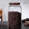 Shangqi Glass Storage Jar with Wooden Lid
