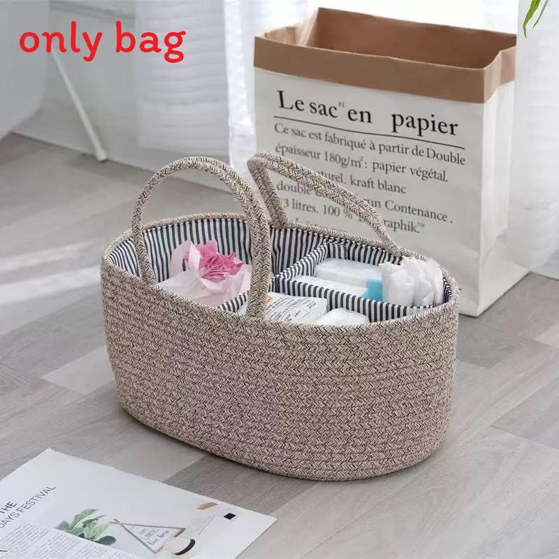 Cotton Rope Storage Basket With Removable Liner For Toy Organization And Laundry Use