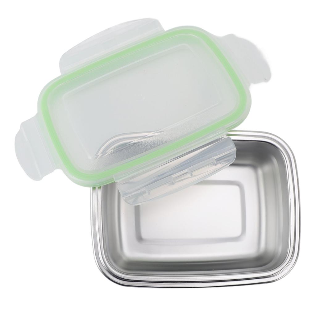 Food Storage Container Multifunctional Space Saving 304 Stainless Steel Food Storage Box Easy To Clean for Camping for Kitchen