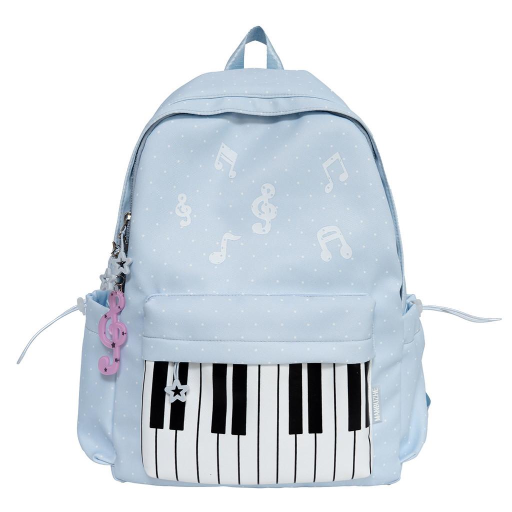 Nylon Rucksack mit Punktmuster für Mädchen und Jungen mit leichtem Design für Schule und Reisen