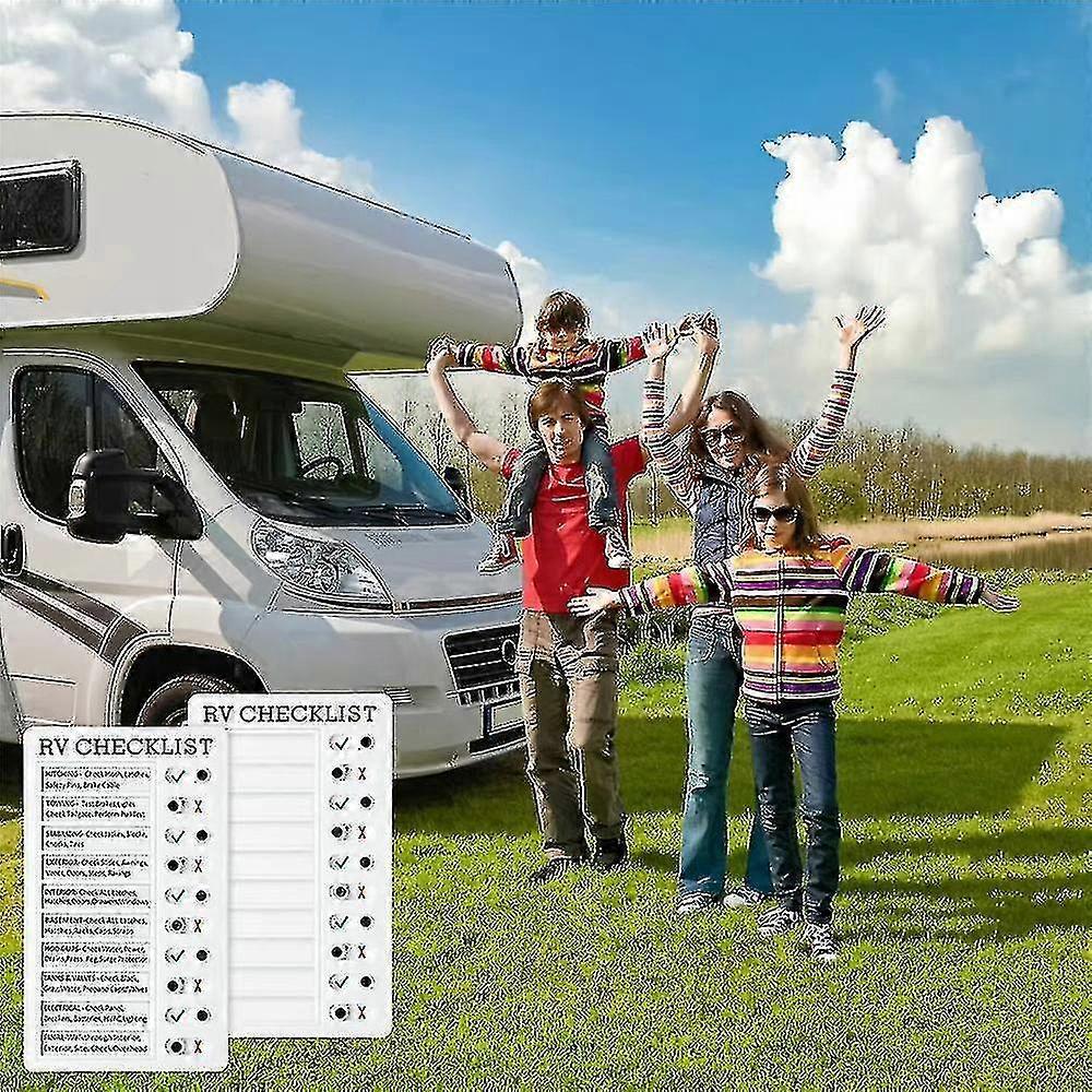 Wiederverwendbare Wohnmobil-Checkliste, Post-it-Notiz Nachrichten-Memo-Board-Karte