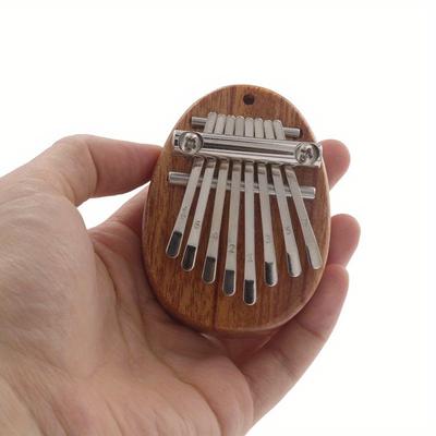 8-Key Mini Thumb Piano - Portable Wooden Finger Piano with Lanyard, Perfect Gift for Valentines Day, Adults, Beginners, and Music Enthusiasts