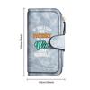Inspirational Quote Leather Wallet for Daily Use Portable Stylish Long Purse Card Holder