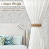 4/8 Pieces Bohemian Style Handwoven Curtain Tiebacks, Simple Curtain Clips Back Support