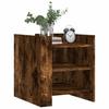 Nightstand Smoked Oak 45x50x50 Cm Engineered Wood