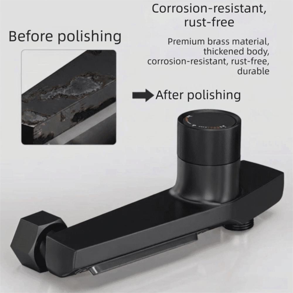 Smooth Temperature Adjustment 3-Way Bath Shower Mixer Valve  Home Upgrade