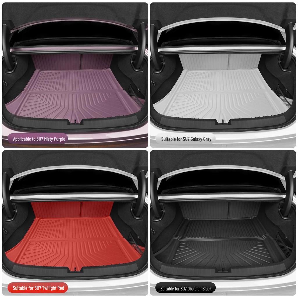 Xiaomi SU7 TPE Protective Trunk and Backrest Mat, Interior Car Accessory