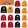 Jack Pumpkin Prince Knit Hat Colorful Halloween Print Unisex Winter Warm Cap