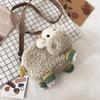 New Ins Cartoon Lamb Plush Shoulder Bag For Women