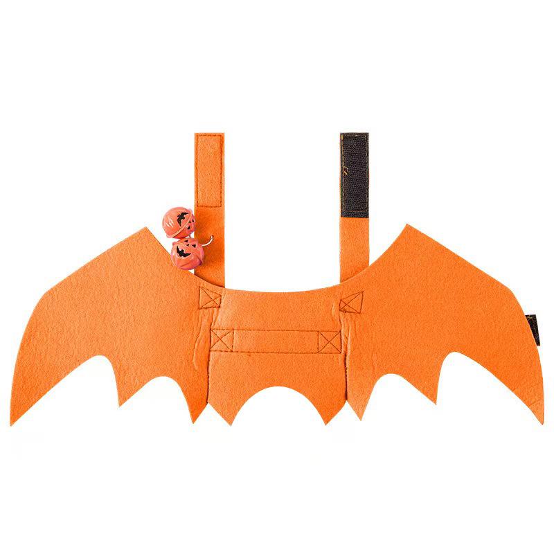 Cross-Border Halloween Pet Bat Wings Costume: Black Bat Transformation for Cats & Small Dogs