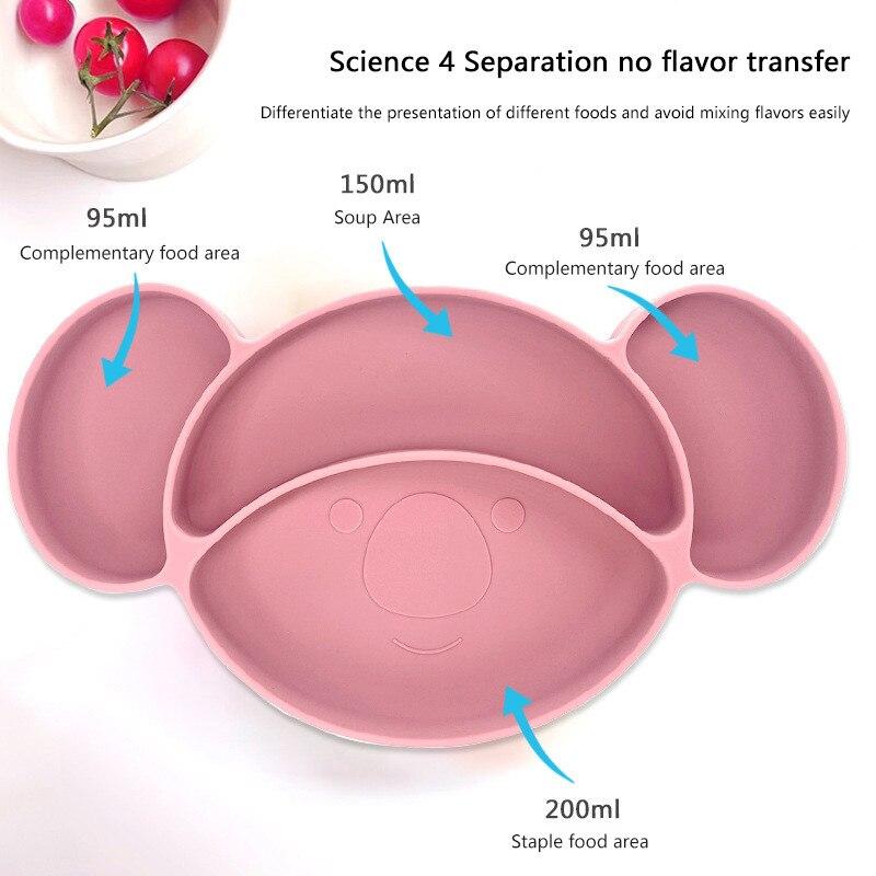 Momcbebe Baby Feeding Set 10-Piece Silicone Suction Bowl Sippy Cup Bib Spoon Fork BPA Free Soft Durable Easy Clean Pink