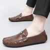 Fashion Fashion Comfortable Casual Shoes Light Summer Loafers Handmade Slip-On Flats Leisure Moccasins Non-Slip Summer Men Driving Shoes