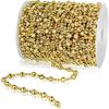 10M Plastic Pearl Beaded Chain Hanging Christmas Tree Pendant Ornament for Home Decor New Year Christmas Decoration DIY Supplies