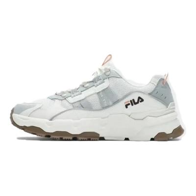 Trek Mesh Fabric Synthetic Leather Rubber Retro Comfortable Durable Breathable Lightweight Low-Top Dad Shoes Men Sneaker White F12M422115FWW