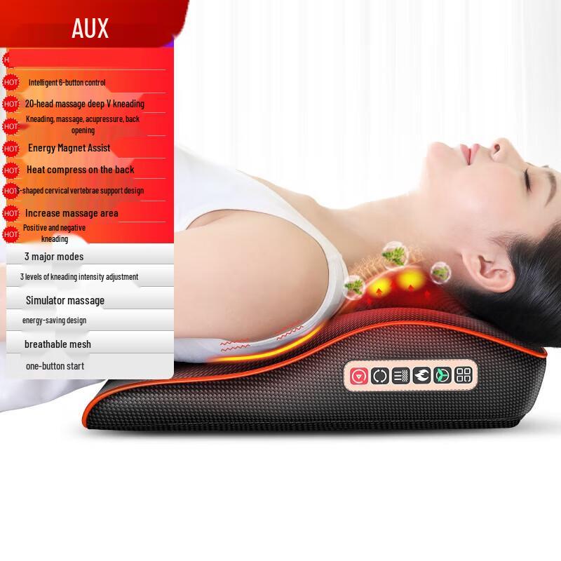 

Aux Deluxe Smart Massage Cushion with Mugwort Heat Therapy