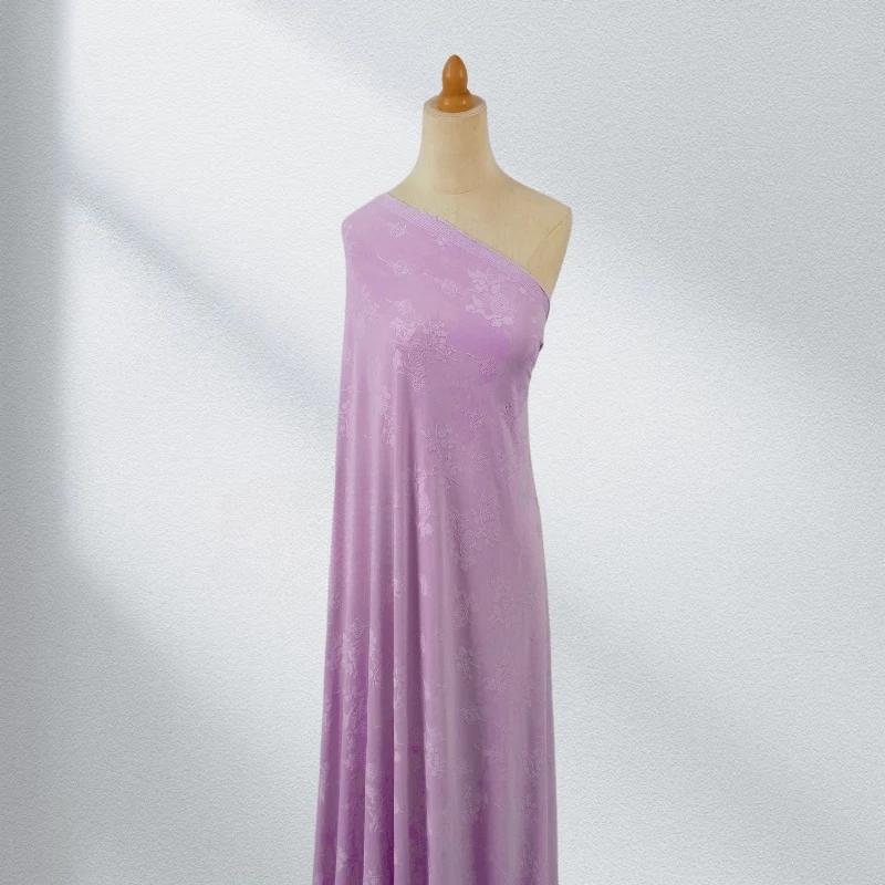 100x150cm Three-dimensional Four-sided Elastic Knitted Fabric Embossed Small Lantern Jacquard Fabric for Women's Dresses Sewing