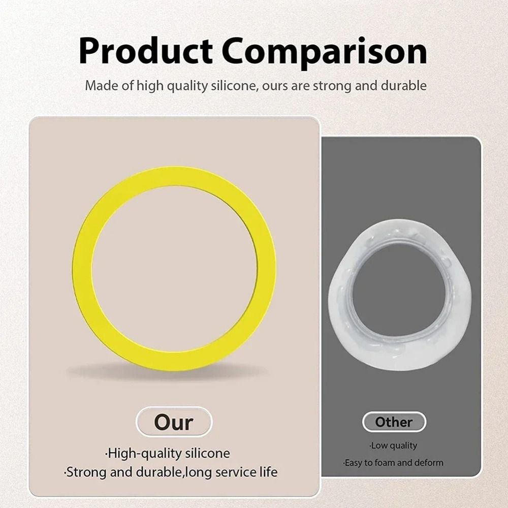 2pcs O-Ring Toilet Canister Seal Soft Silicone Canister Flush Valve Seal  Home Improvement