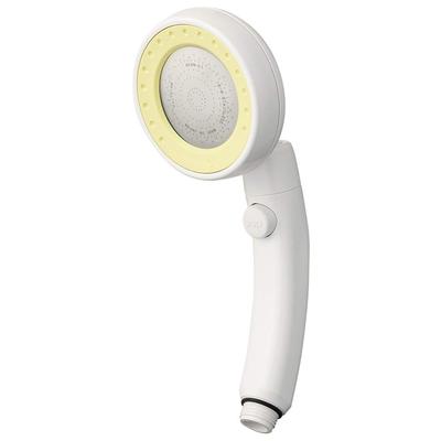SANEI Shower Head Rainy Move Water Stop Angle Adjustment Wide Shower Yellow Saving/Hand + PS383-80XA-LY5