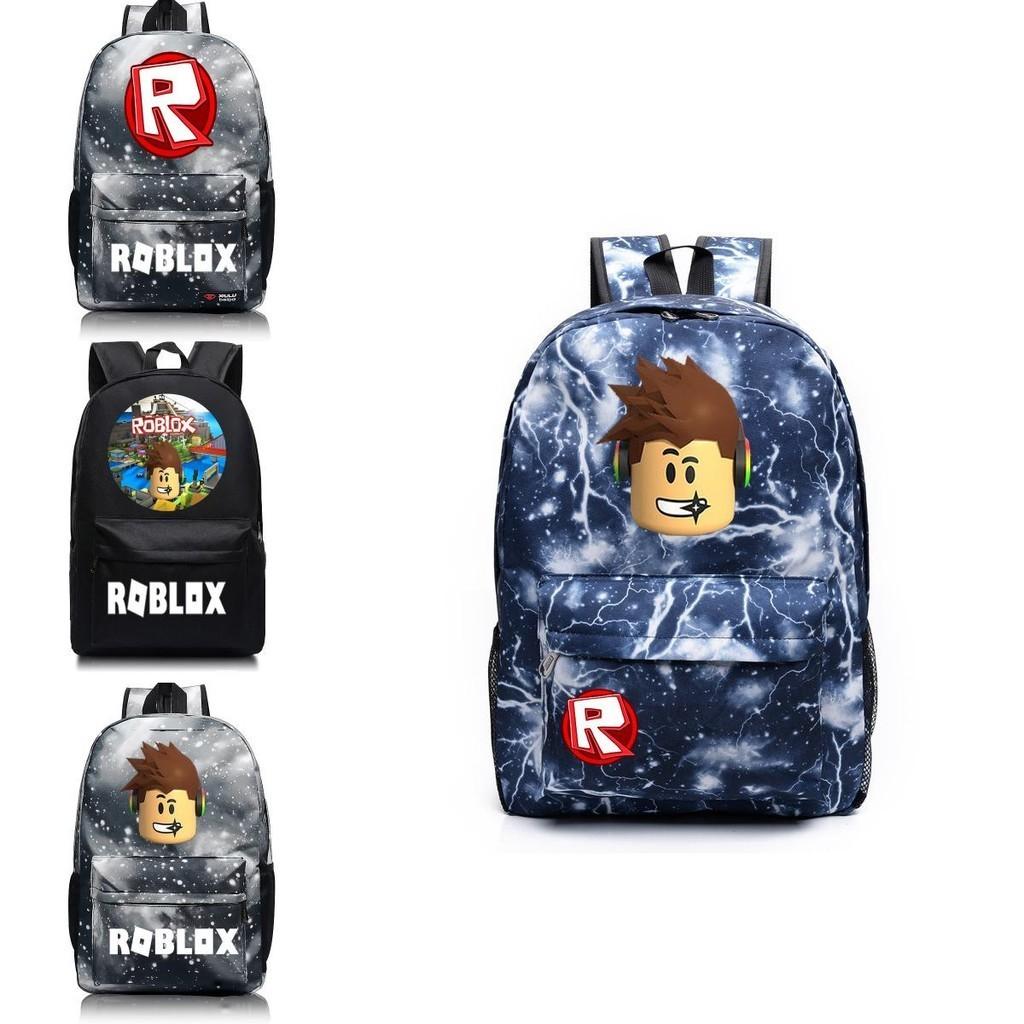 Roblox Pattern Kids Schoolbag Backpack With Starry Background And Large Capacity