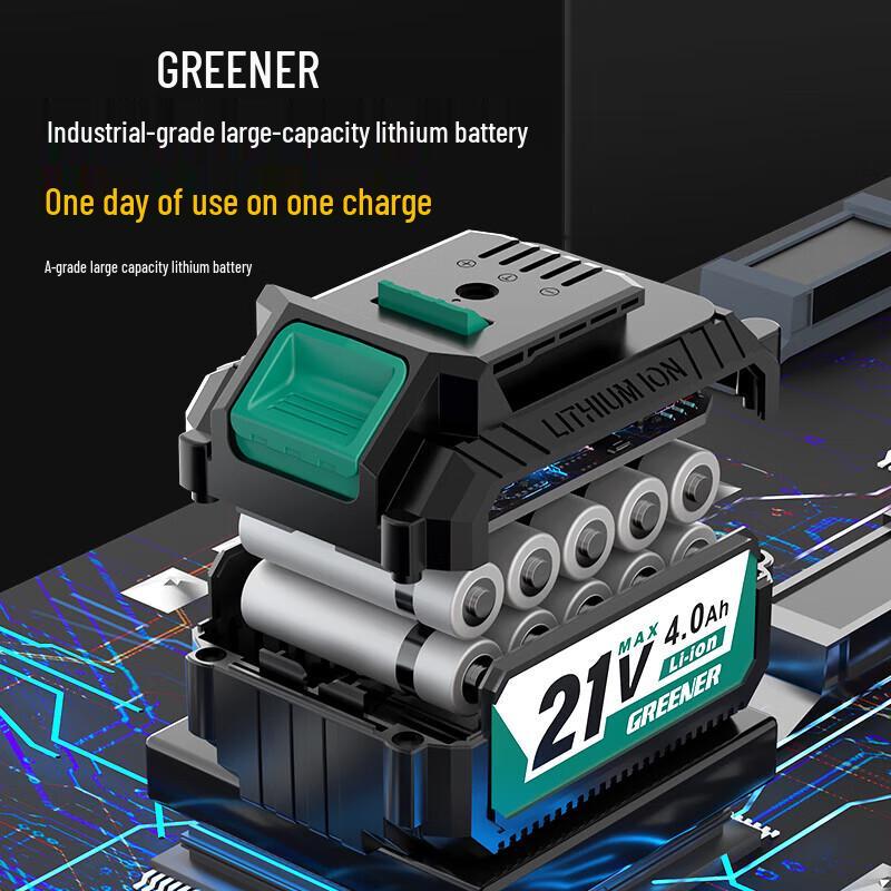 GREENER 21V Brushless Cordless Impact Drill CN plug (adapter included)