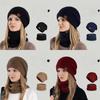 Knitted Winter Hat And Neck Warmer Set With Fleece Lining For Women Outdoor Cold Weather