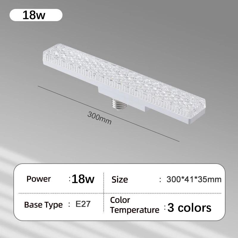 New LED ceiling light crystal E27 bulb 18W 24W pendant light AC220V 110V living room, bedroom, corridor, indoor lighting