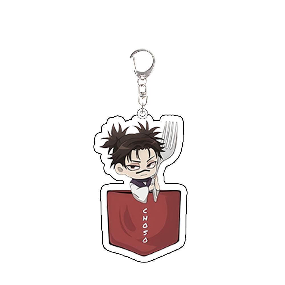 For Anime JJK Fushiguro Megumi Gojo Satoru Zenin Mai Nanami Kento Inumaki Toge Acrylic KeyChain Backpack Accessories Gift