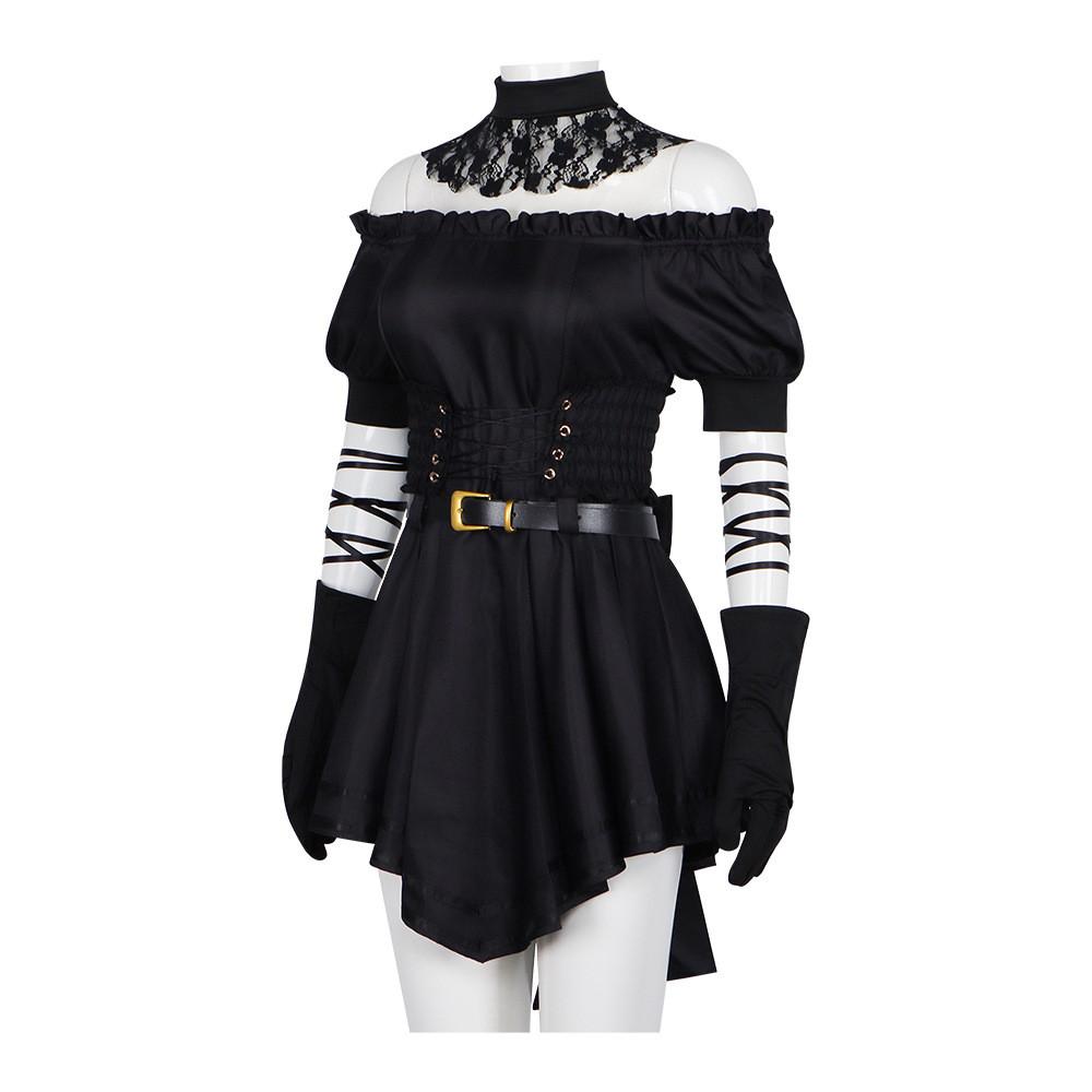 Grok Virtual Girl Halloween Cosplay Costume With Short Skirt For Anime Game Fans