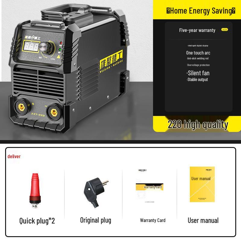 220V/380V Dual Voltage Handheld Gasless MIG Welder for Home and Industrial Use