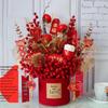 Fortune Fruit Red Berry & Holly Flower Arrangement - New Year Spring Festival Gift