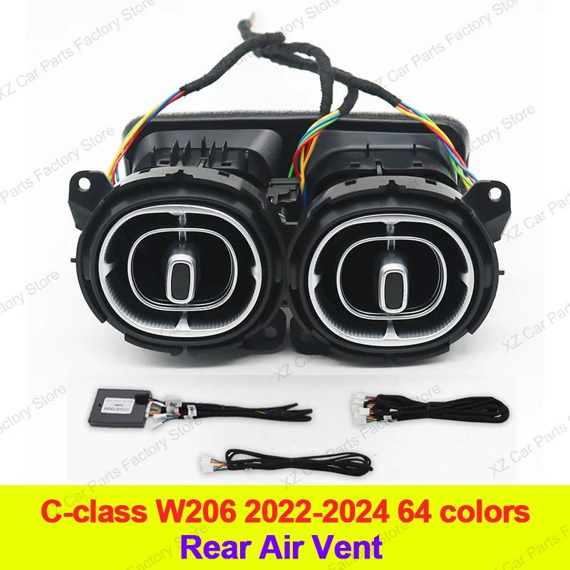 

Hot Interior Mouldings 64 Colors Air Vent Ambient Light for Mercedes-Benz C-Class W206 2022 X254 Car RGB Turbine Air Conditionin