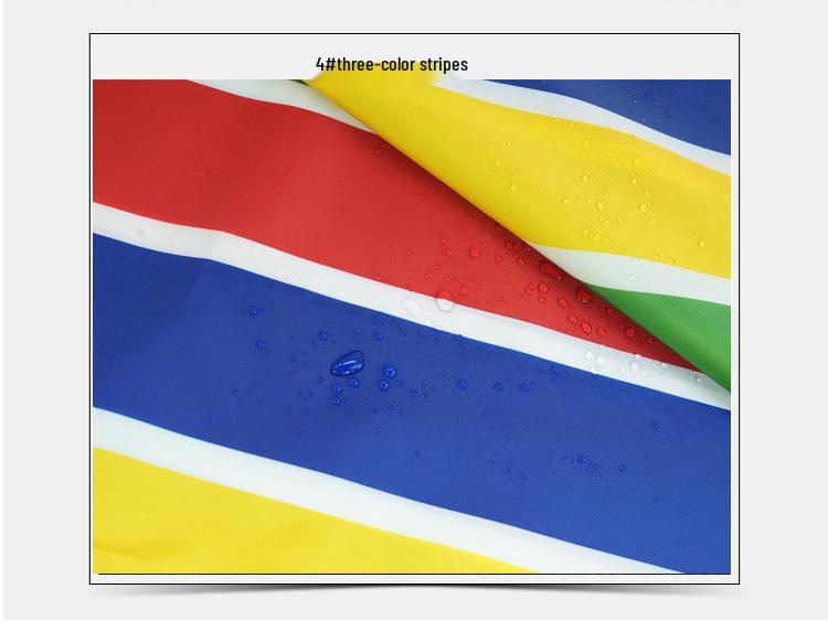 

Ткань для навеса Оксфорд 210D в цветную полоску, водонепроницаемая - Прочная и долговечная