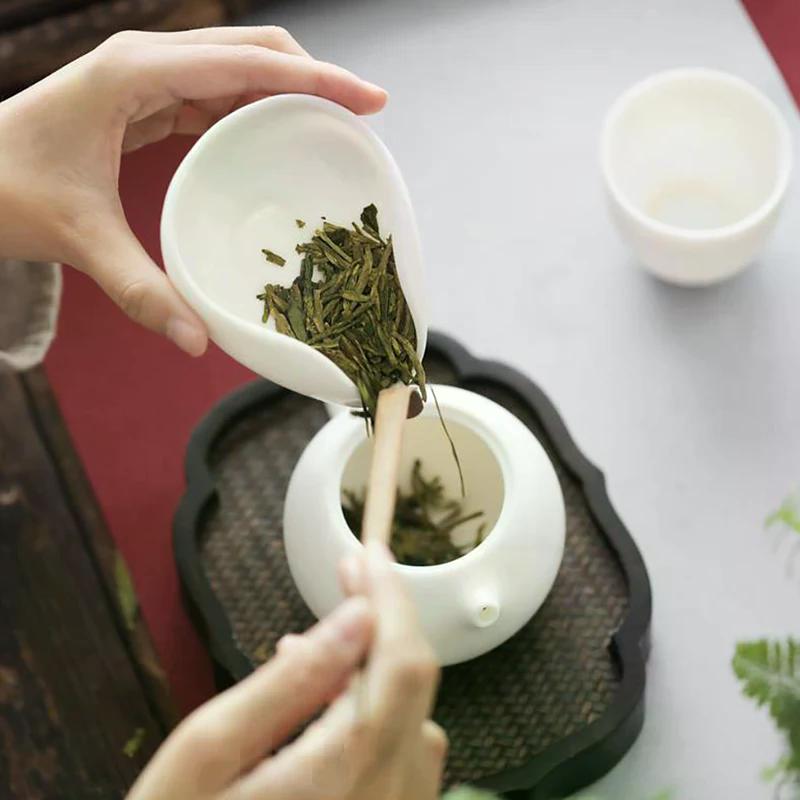 Coffee and tea tools ceramic tea scoops ceramic accessories chinese kung fu tea