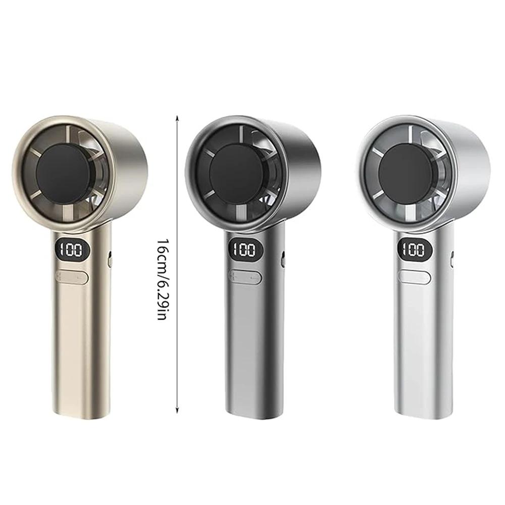 

Портативный ручной вентилятор 120 скоростей ветра Мини беспроводной ручной вентилятор с USB зарядкой Персональные высокоскоростные вентиляторы Электрический вентилятор для ресниц серый