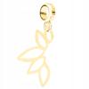 Gold Charms With Lotus Leaf Openwork Leaf Lotus Leaf Silver 925