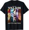 Disney Villains Colorful Group Shot Humor Graphic Fashion Casual T-Shirt S-4XL