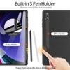 DUX DUCIS Domo Serie für Samsung Galaxy Tab S10+/S9+/S9 FE+ Hülle Dreifach faltbarer Ständer Lederabdeckung Auto Wake/Sleep