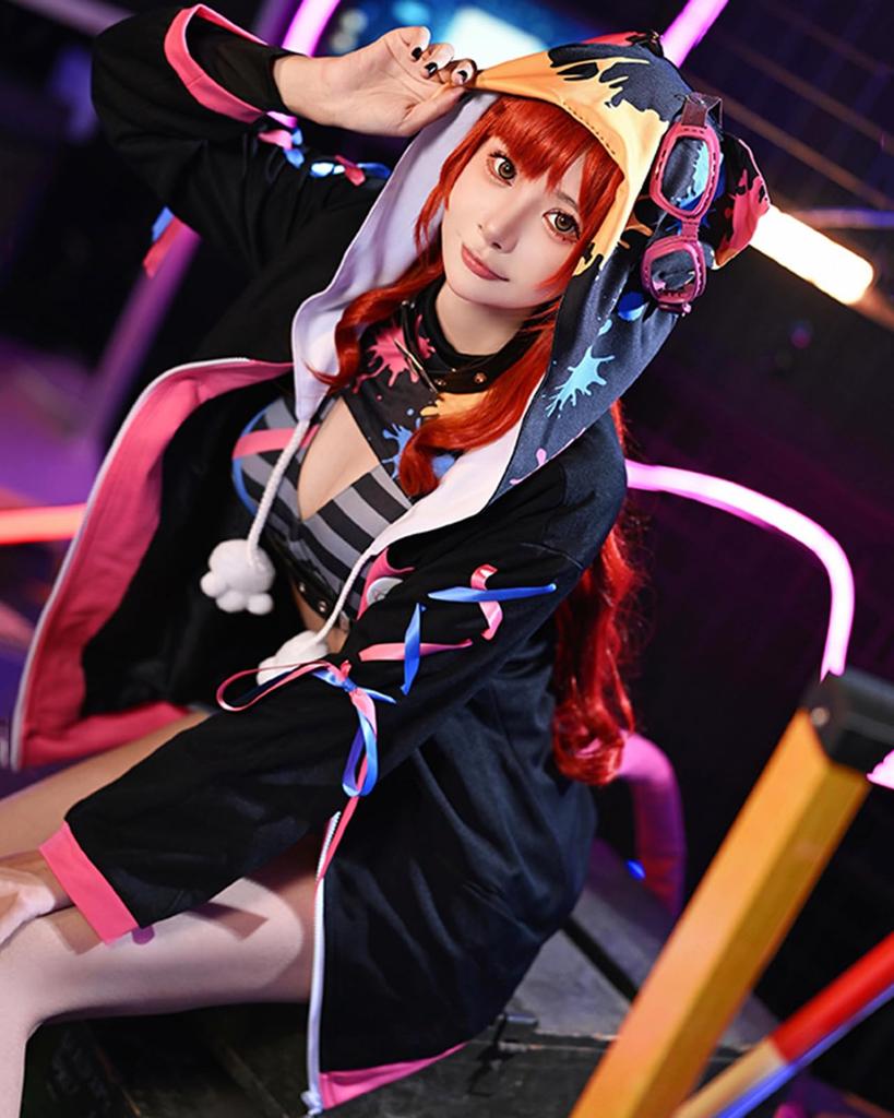 VTuber Nekota Tsuna Cosplay Halloween Cat Costume [Milky Time] (Outfit)