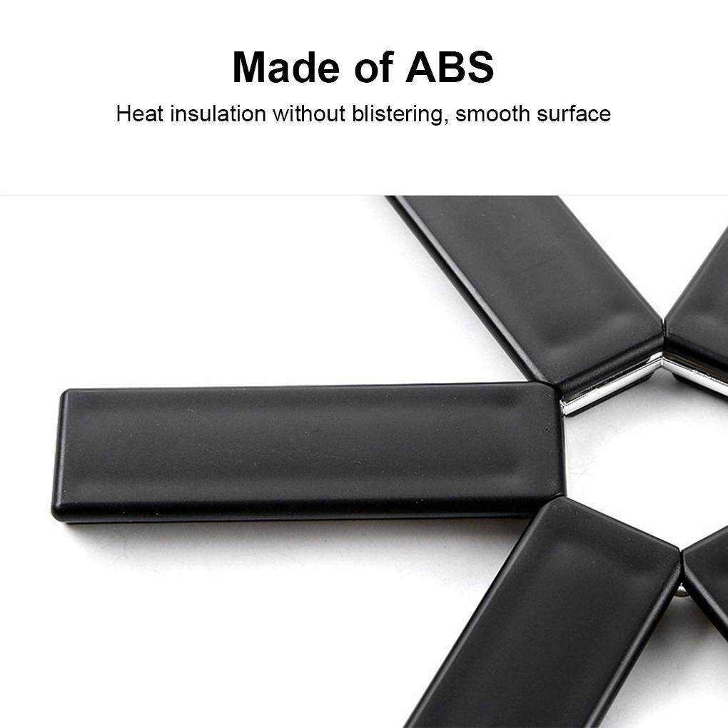 Foldable Heat-resistant Placemat Detachable Mat Anti-slip Insulation Pad Anti-scald Coasters Accessories Dining Room