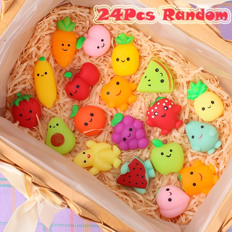

1-24 шт. Набор мягких игрушек Mochi для детей, мини-игрушки Squishies Fruit Squeeze Pack, милый подарок на день рождения для снятия стресса и беспокойства для взрослых и детей