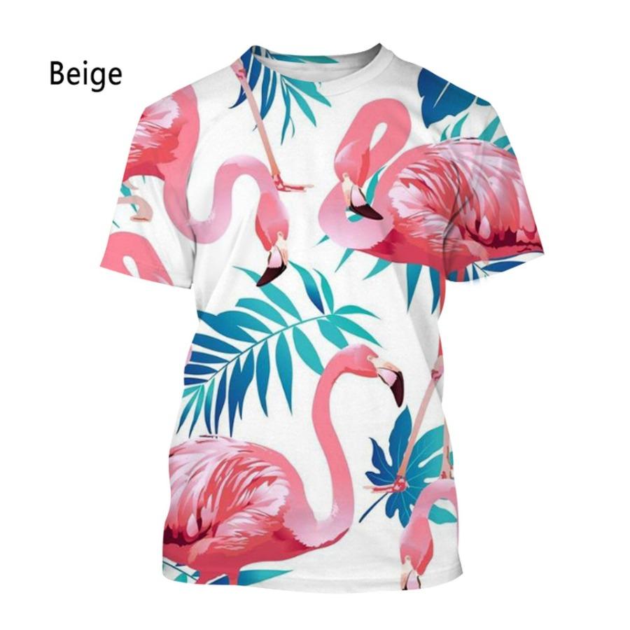 Red Crowned Crane Series 3D Printed Men's Casual Short Sleeved T-shirt Plus Size Men Sportwear Summer T-shirts