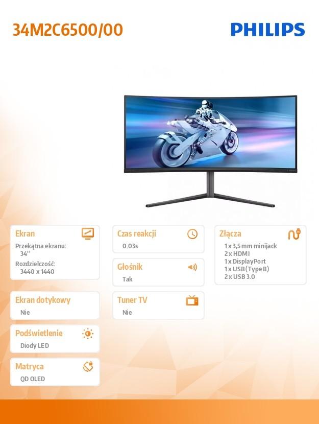 Display Evnia 34M2C6500 34-inches Curved QD OLED